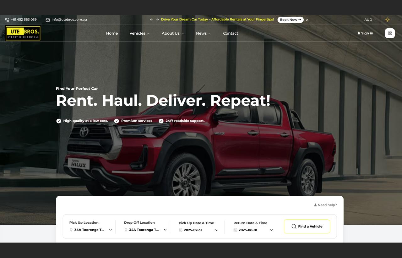 UTE Rental Platform